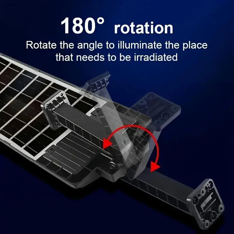 Waterproof Solar Street LghtsOutdoor,with wide Angle MotionSensor can remote control Forcommercial Area,Yard
