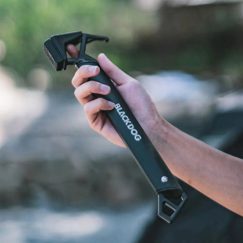 Outdoor Camping Hammer Aluminum Alloy Camping Tent Ground Peg Hammer Outdoor Tent Ground Nail Hammer Outdoor Equipment Tools