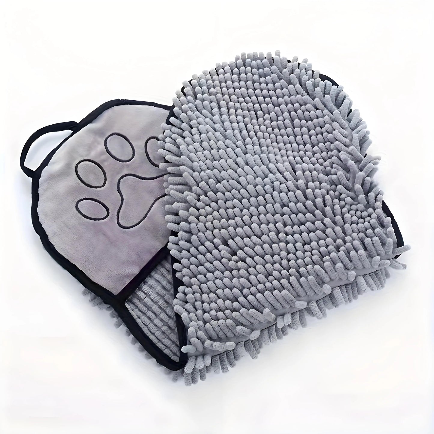 Plush Microfiber Pet Towel - Quick-Dry & Ultra Absorbent for Dogs and Cats