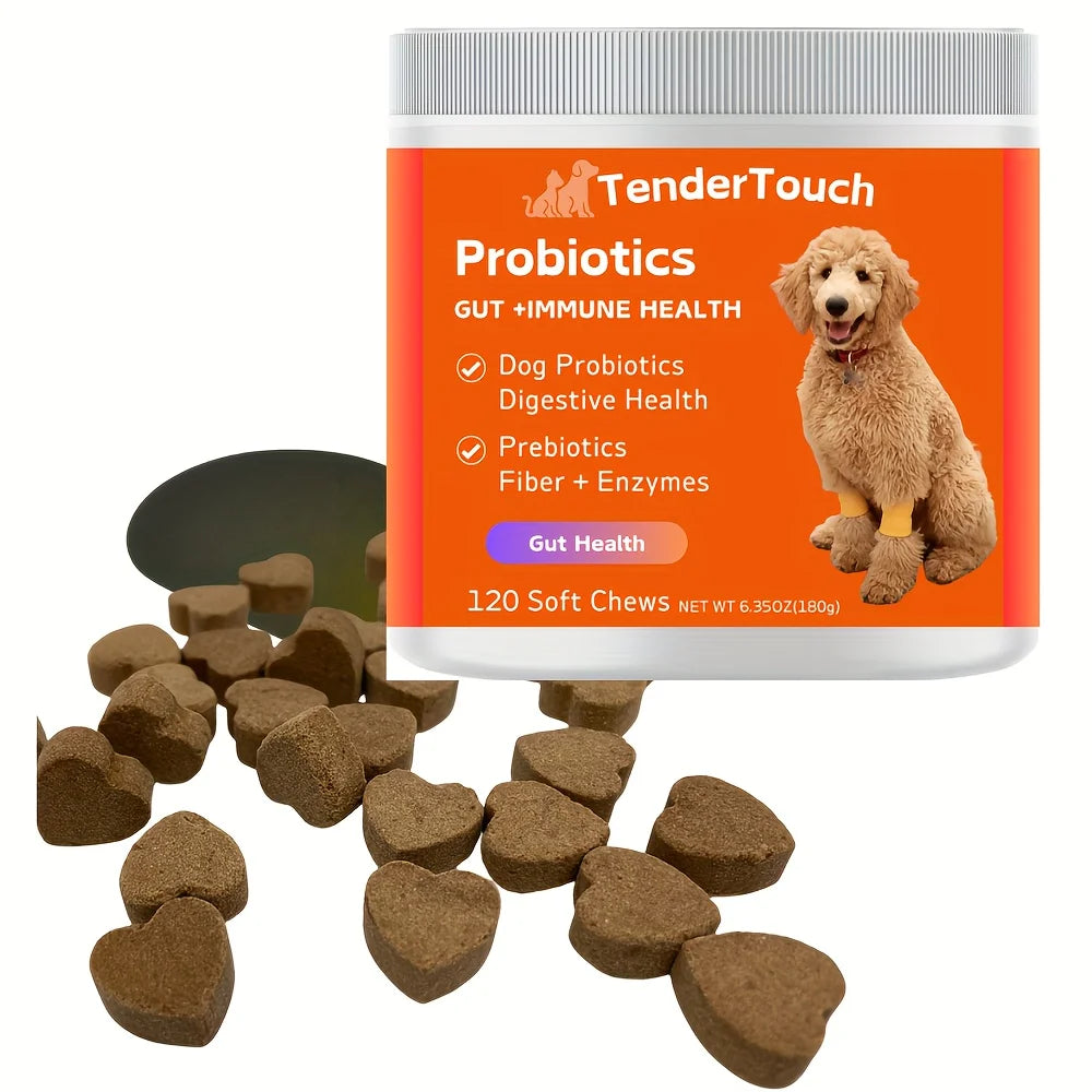 120 Chews TenderTouch Probiotics for Dogs 180g Digestive Support