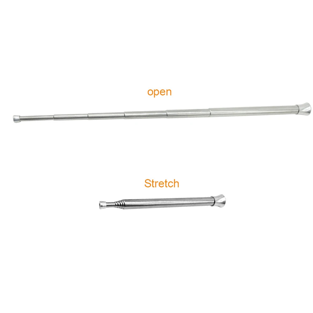 Outdoor Blow Fire Tube Picnic Telescopic Stainless Steel Heat-resistant Two-end Fire Pipe Camping Tool Equipment