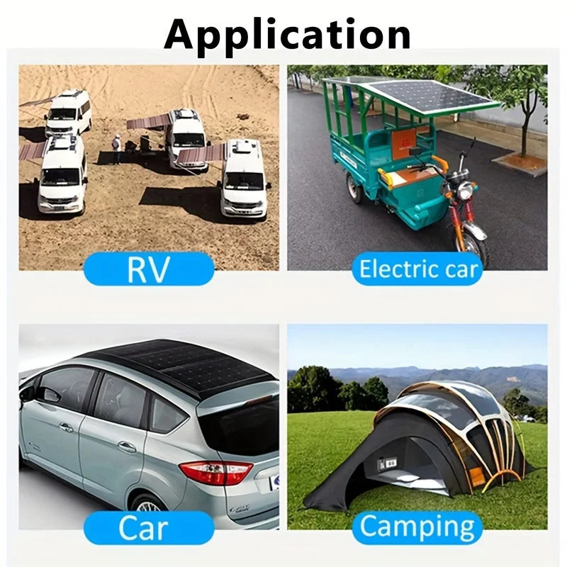 1Pc DC 12V-18V solar panel kit with 60A controller,USB and 5V solar charger, used for power bank, car, boat, outdoor RV, camping