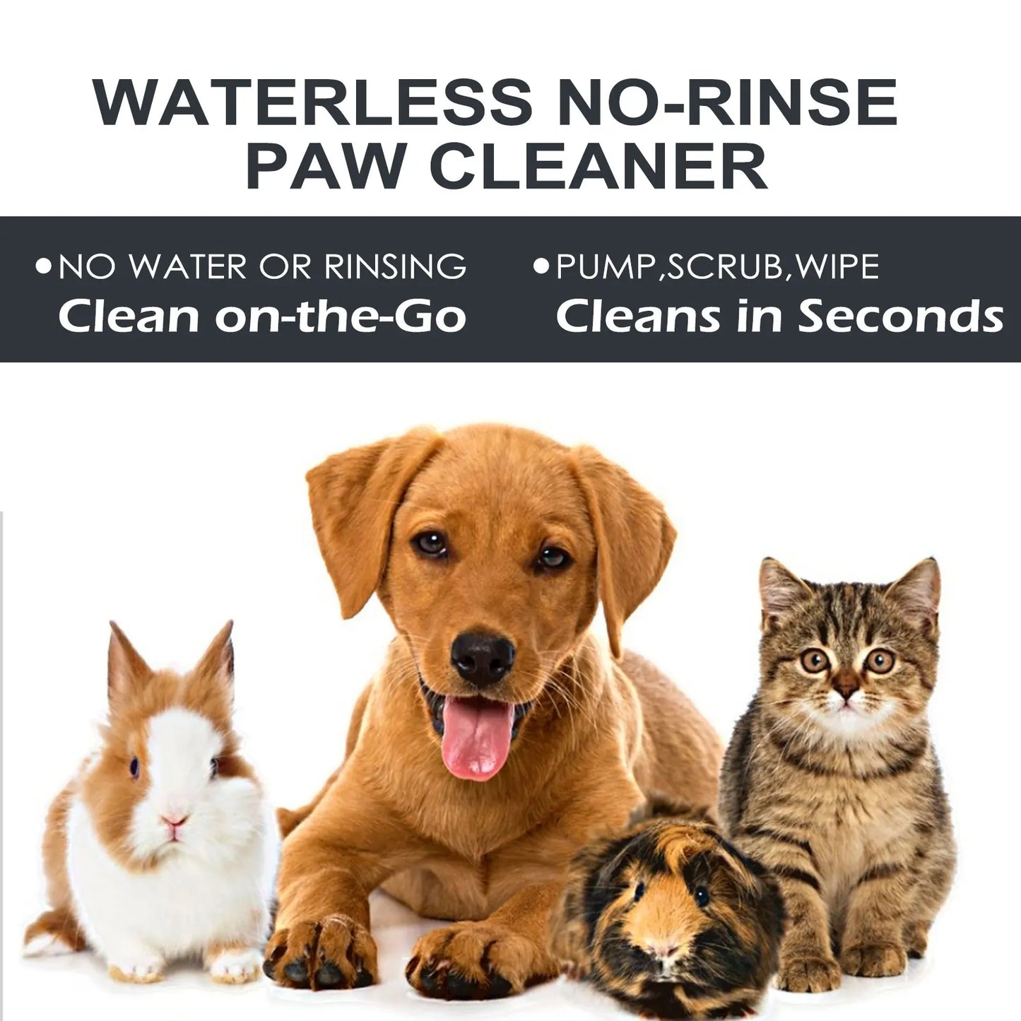 Yegbong 100ml Pet Paw Foam Cleaner Pet Foot Cleaning Wash Dog Cat Gentle Nourish Paw Remove Dirt Waterless Pet Foot Clean Mousse
