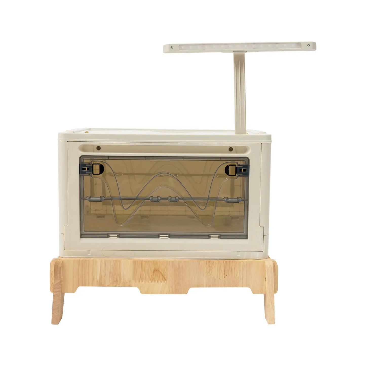 Folding Camping Table with Storage, Lightweight Camp Storage Box, Small Portable Foldable Compartment Table for Indoor, Outdoor