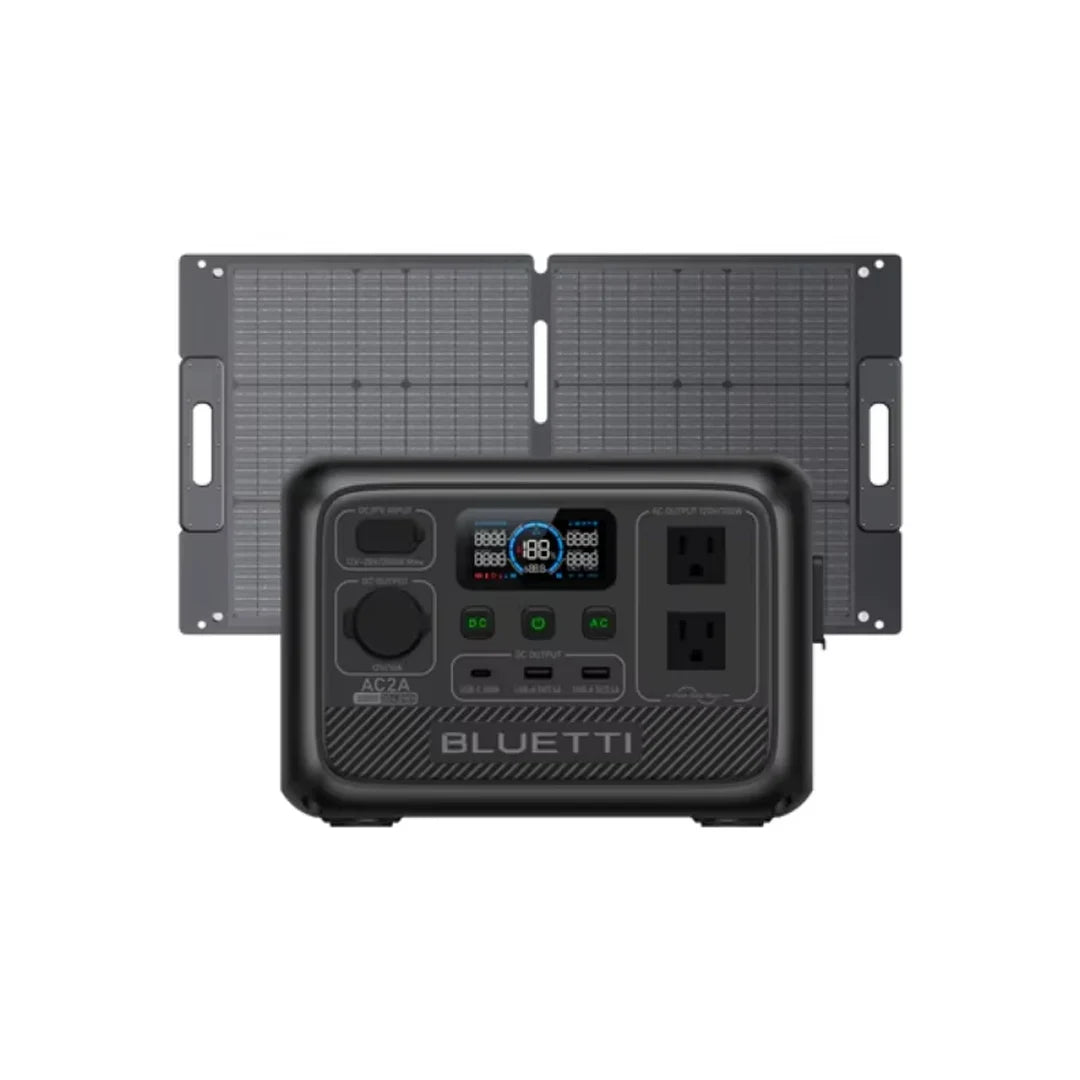 [US Plug] BLUETTI AC2A 300W 204Wh Portable Power Station LiFePO4 Battery Backup Solar Generator 3,000+ Cycle App Camping RV Life