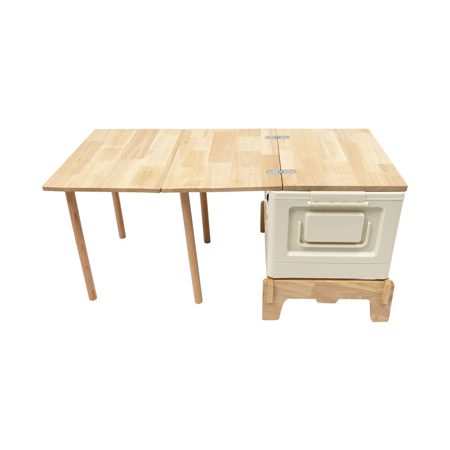 Folding Camping Table with Storage, Lightweight Camp Storage Box, Small Portable Foldable Compartment Table for Indoor, Outdoor