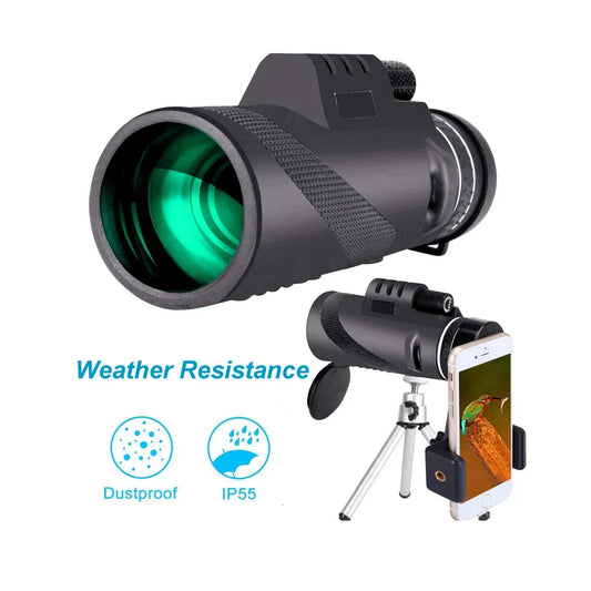 40x60 Monocular HD Professional High Definition Zoom Telescope Waterproof Camping Equipment for Outdoor Travel Hunting