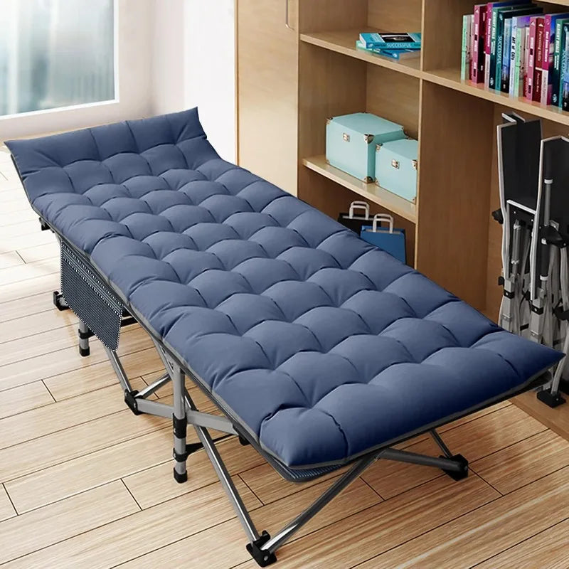 DoCred Folding Camping Cot with Mattress, 2 Pack Heavy Duty Folding Cot for Adults, Portable Sleeping Cot Bed Adults Outdoor Bed