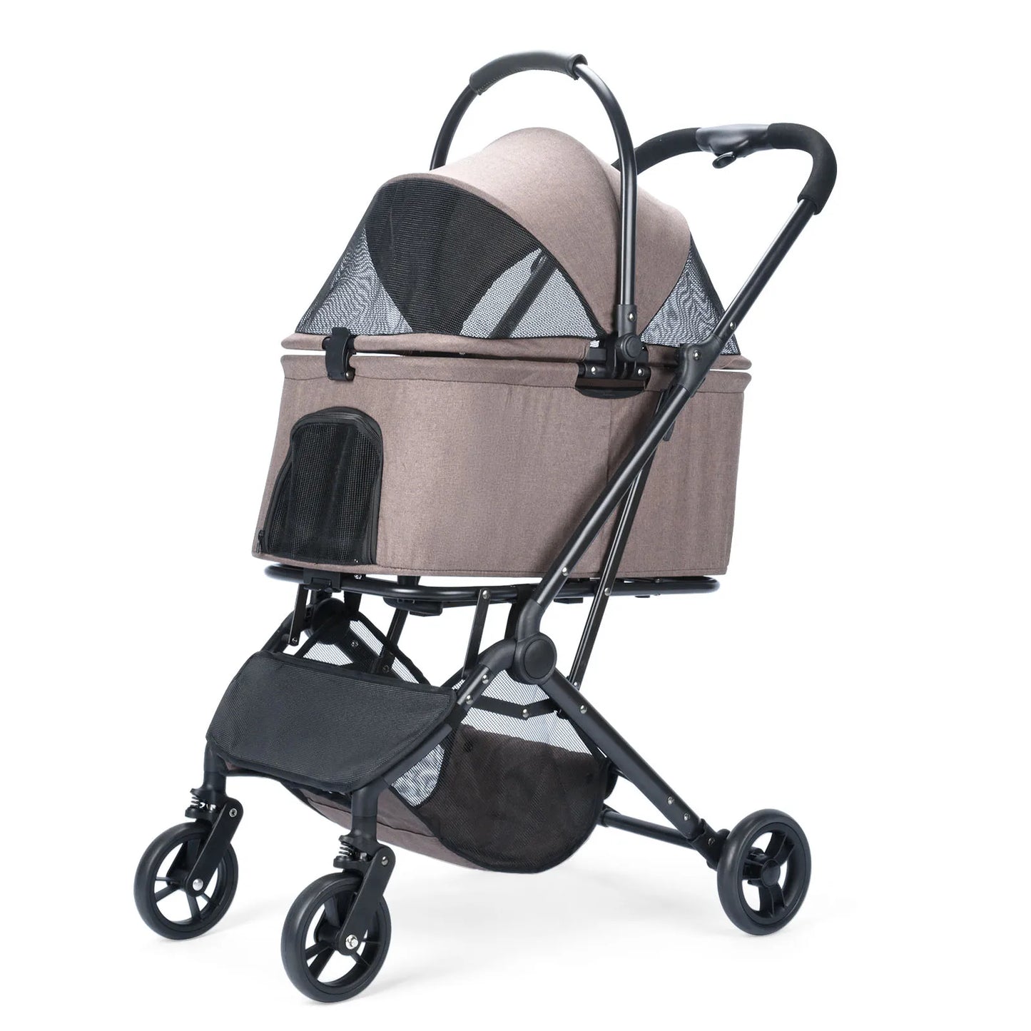 Pet Stroller for Dogs Dog Strollers for Small/Medium Dogs With Detachable Carrier Easy Lock Canopy Cozy House Trolley Pet Bags