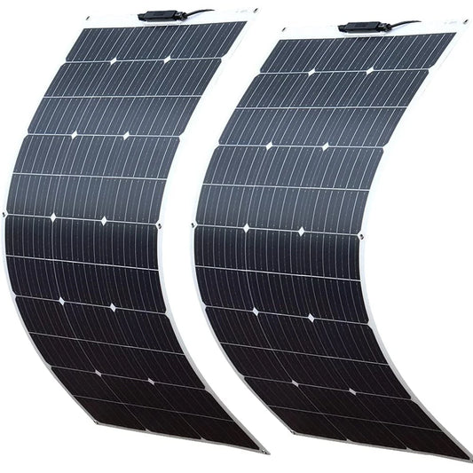 WUZECK 200W Flexible Solar Panel Solar Cell 18V Photovoltaic Module 12V 24V Solar kit Battery off grid Power for Home Boat Car