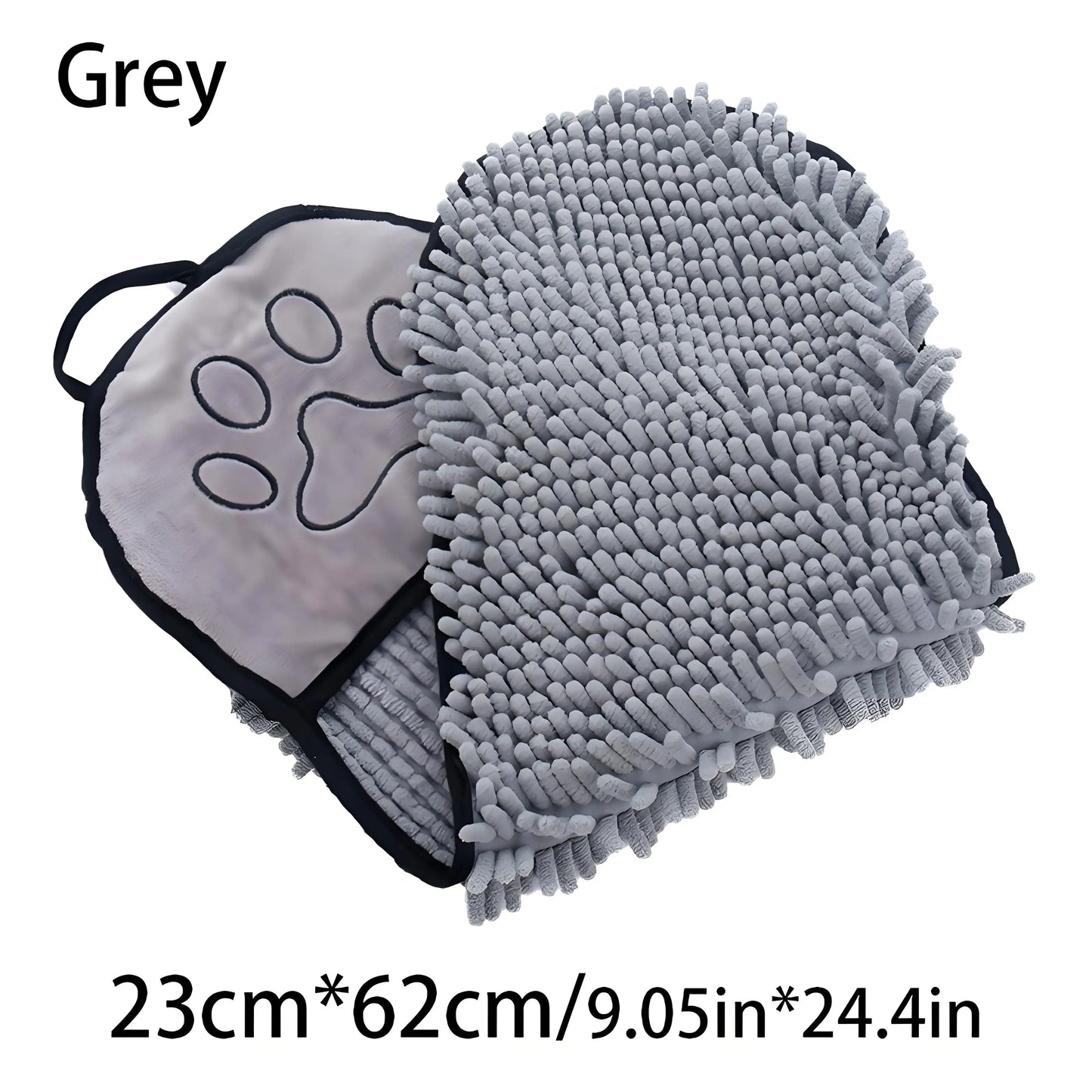 Plush Microfiber Pet Towel - Quick-Dry & Ultra Absorbent for Dogs and Cats
