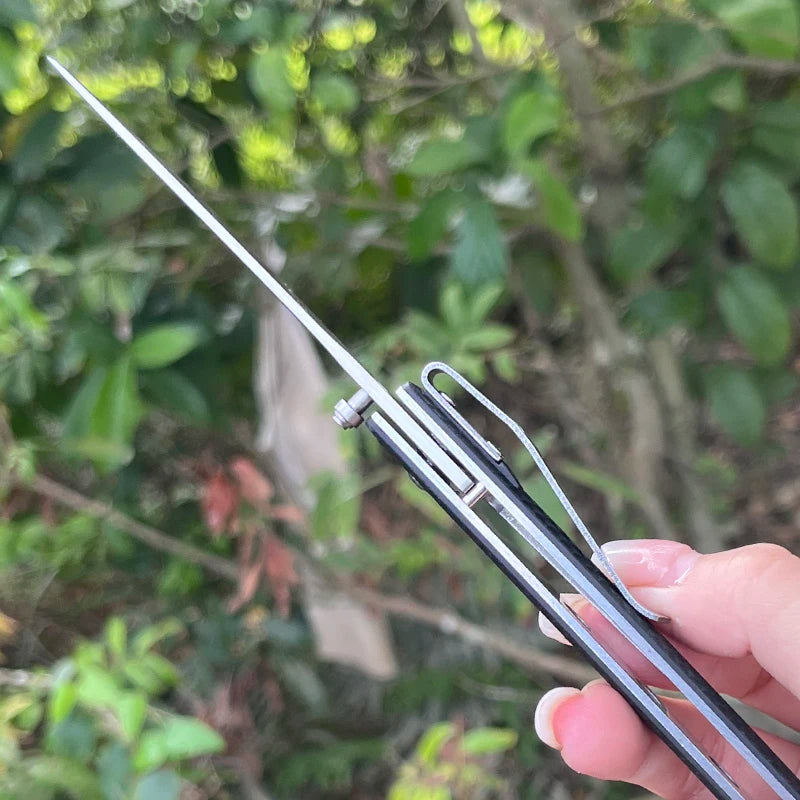 7096Premium Portable Outdoor Folding Knife - High hardness sharp stainless steel EDC Survival Knife for camping