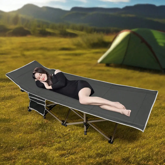Folding Camping Cot Elevated Cot Portab Lightweight Sleeping Bed Outdoor