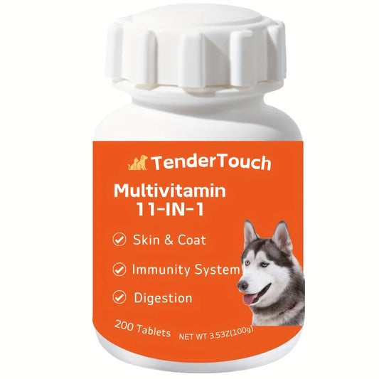 Dog and Cats Multivitamin 200 Tablets for Dogs and Cats Vitamins and Supplements Senior Puppy Multivitamin