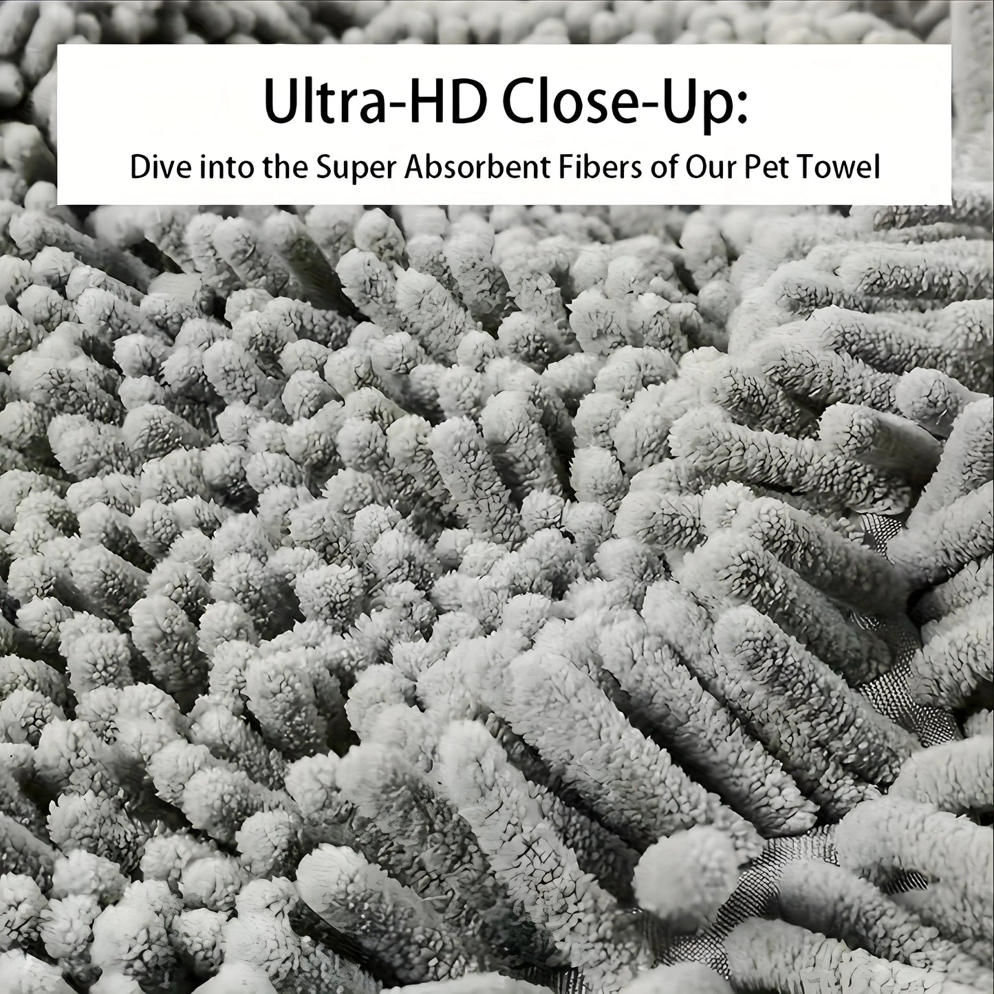 Plush Microfiber Pet Towel - Quick-Dry & Ultra Absorbent for Dogs and Cats