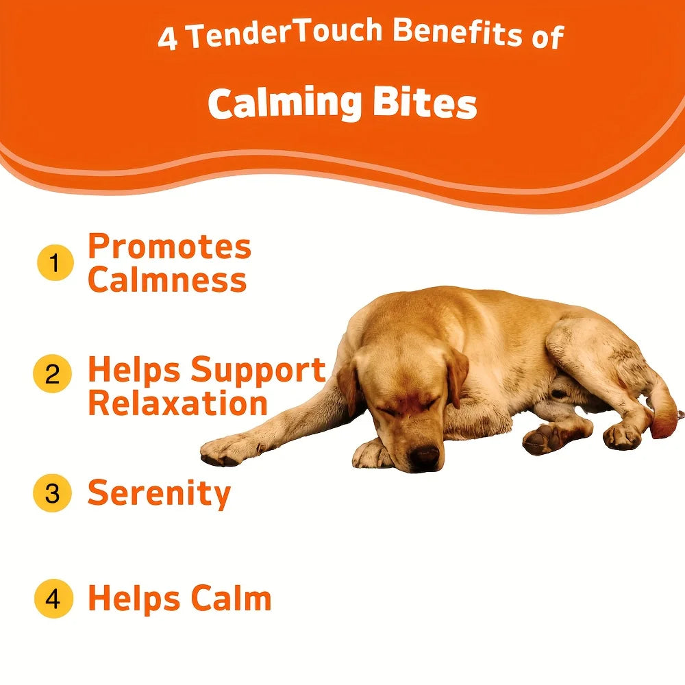 120 Chews 1 Pack 180g TenderTouch Calming for Dogs Natural Anxiety Relief