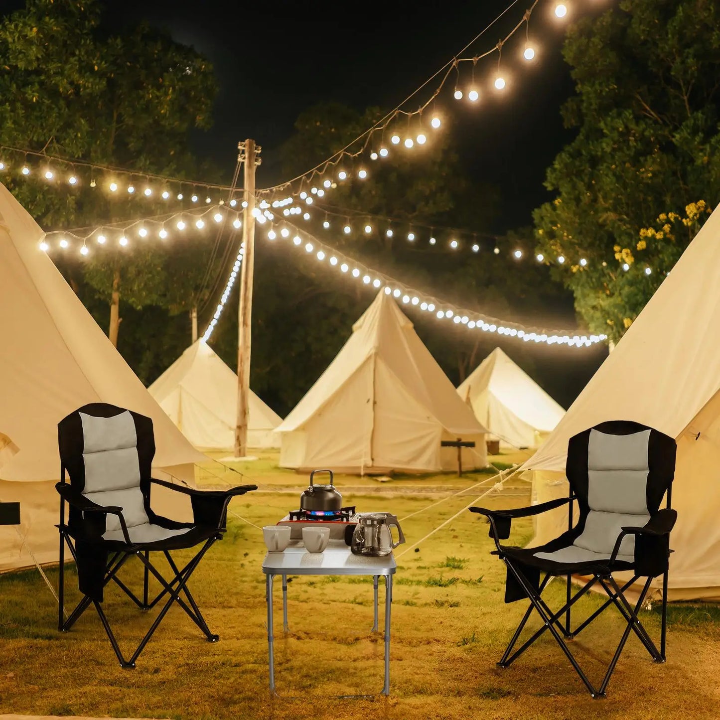 4ft Adjustable Height Folding Aluminum Picnic Table - Lightweight Portable Outdoor Table for Camping, Beach, and Parties