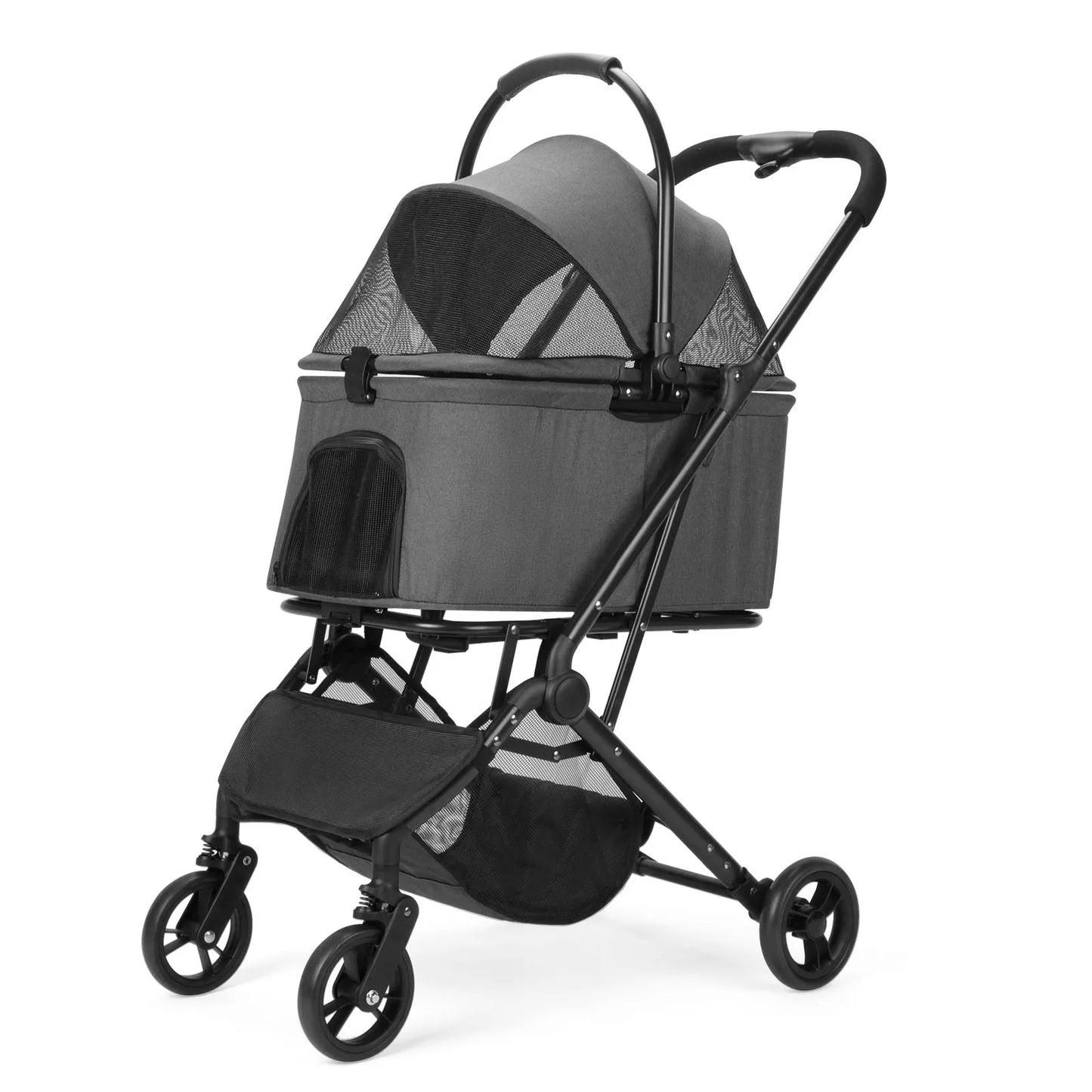 Pet Stroller for Dogs Dog Strollers for Small/Medium Dogs With Detachable Carrier Easy Lock Canopy Cozy House Trolley Pet Bags