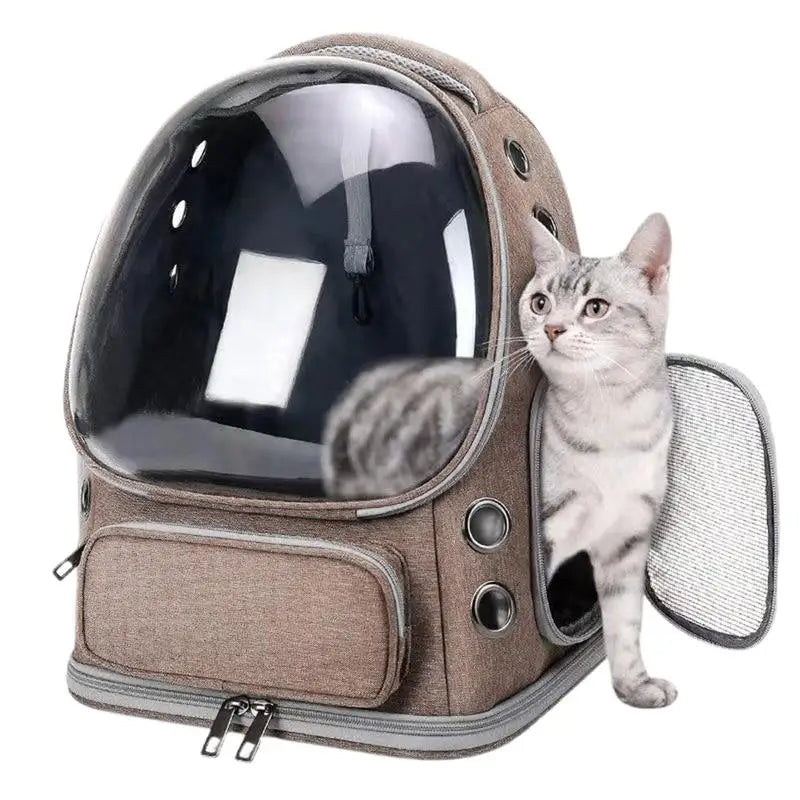 Cat Backpack Carrier Pet Bag Carrier Cat Travel Pouch Backpack Breathable Space Capsule Pet Carrier Cat Bag Pet Backpack For Comfortable Travel