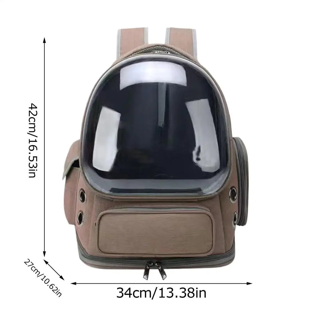Cat Backpack Carrier Pet Bag Carrier Cat Travel Pouch Backpack Breathable Space Capsule Pet Carrier Cat Bag Pet Backpack For Comfortable Travel