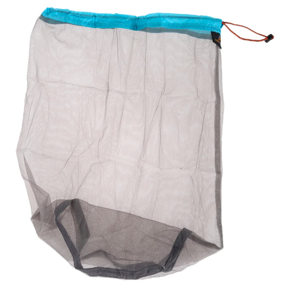 Ultralight Camping Sports Mesh Drawstring Storage Bag Hiking Climbing Stuff Sack Laundry Bag Factory Price S-XXL