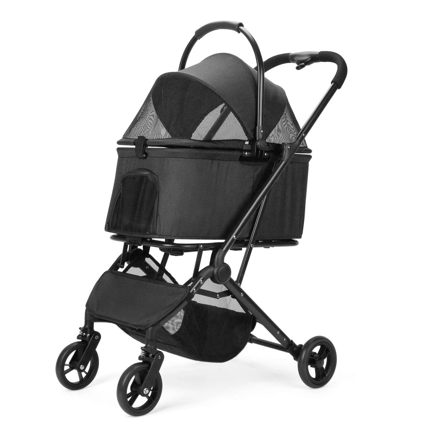 Pet Stroller for Dogs Dog Strollers for Small/Medium Dogs With Detachable Carrier Easy Lock Canopy Cozy House Trolley Pet Bags