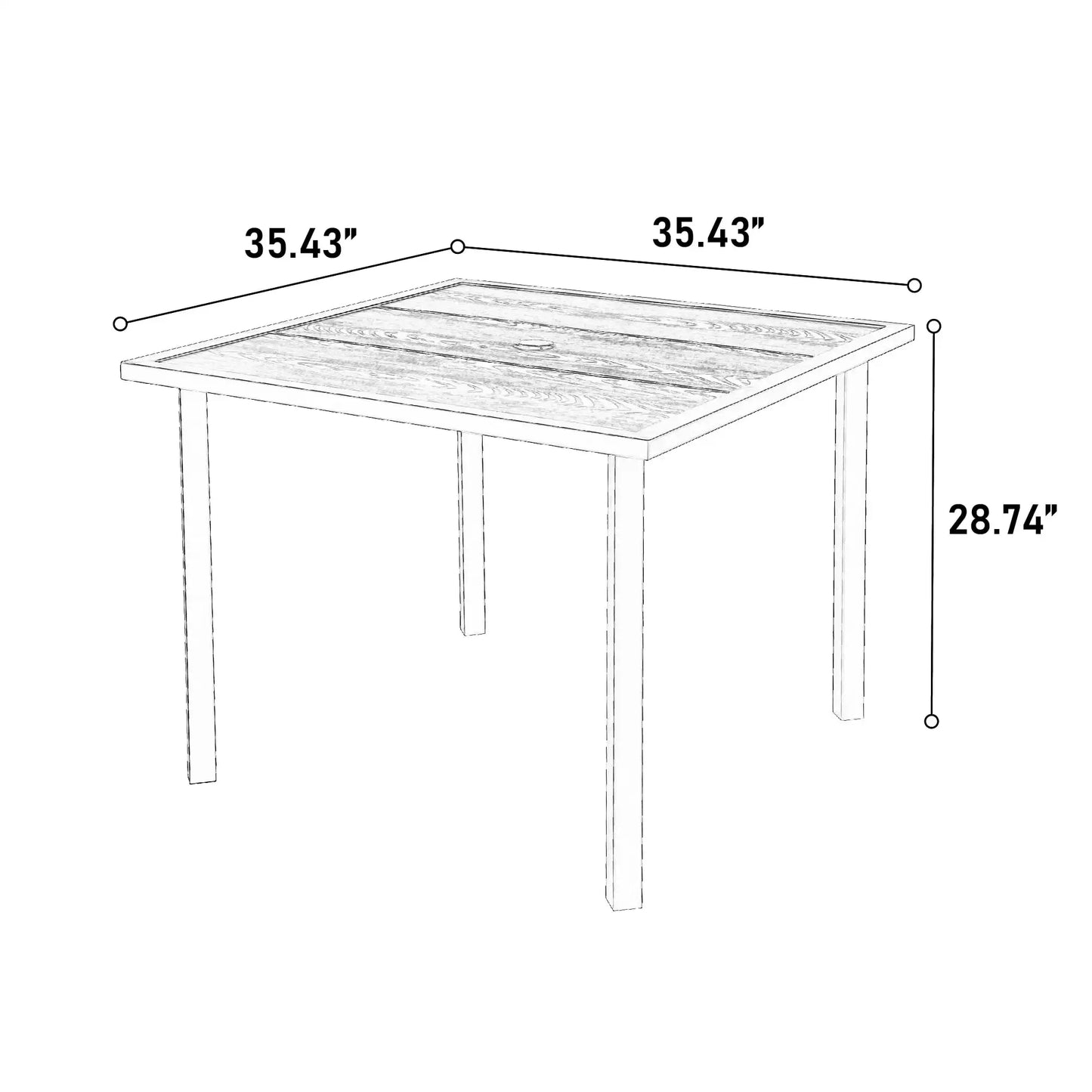 5 Pieces Outdoor Patio Dining Set,Wicker Patio Table and Chairs Set of 4,Outdoor Rattan Dining Table
