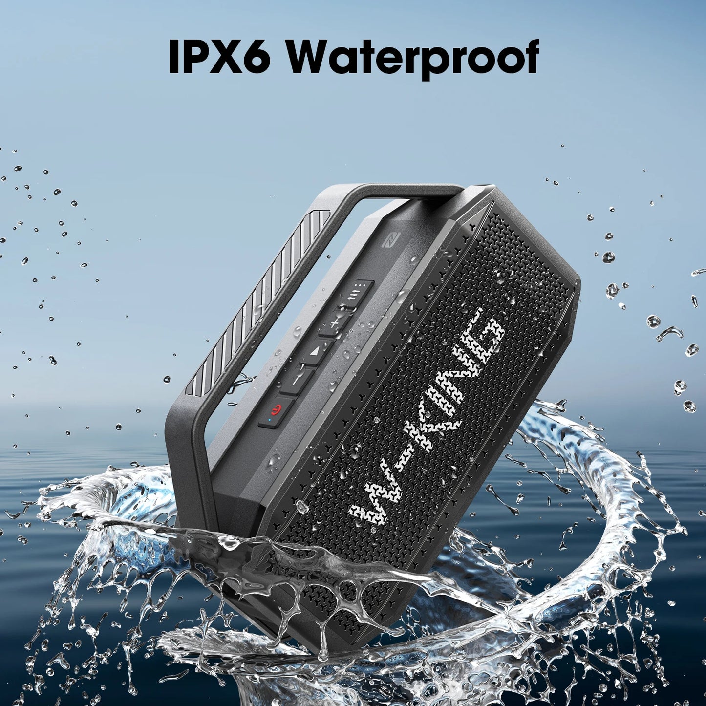 W-KING 100W Peak 60W RMS Deep Bass Bluetooth Speaker, IPX6 Portable Waterproof Loud Bluetooth Speakers Wireless with Subwoofer
