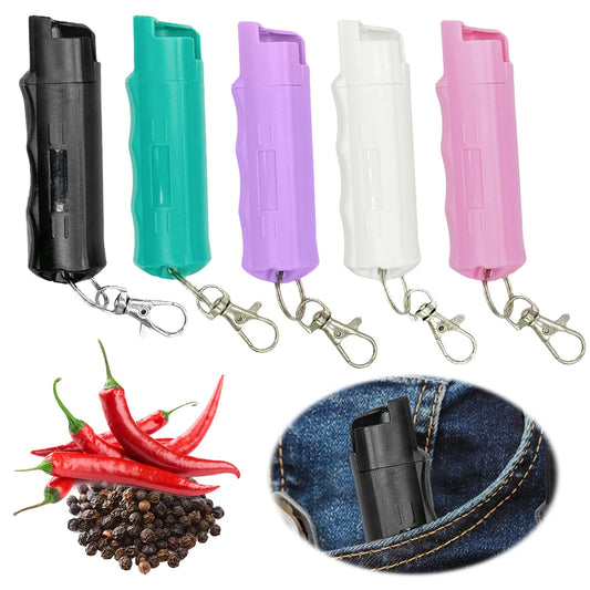 20ml Multipurpose Pepper Spray Keychain Plastic Self Defense Outdoor Safety for Women and Men