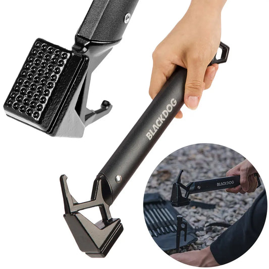 Outdoor Camping Hammer Aluminum Alloy Camping Tent Ground Peg Hammer Outdoor Tent Ground Nail Hammer Outdoor Equipment Tools