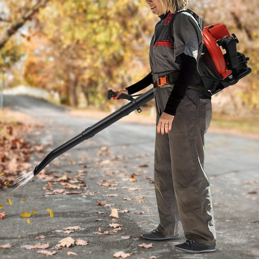 63.3cc 2-Stroke Backpack Leaf Blower 2700W 315ft/s Wind Speed