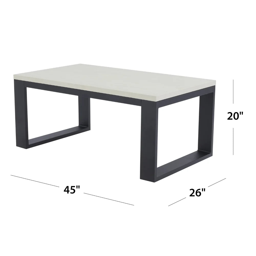 Outdoor Steel Patio Coffee Table