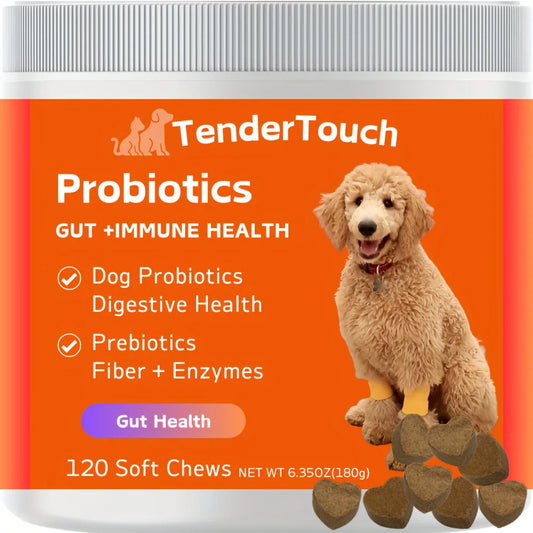 120 Chews TenderTouch Probiotics for Dogs 180g Digestive Support