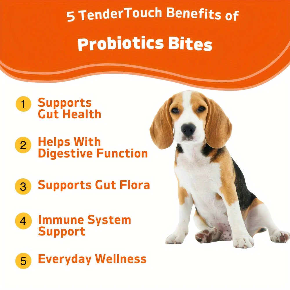 120 Chews TenderTouch Probiotics for Dogs 180g Digestive Support